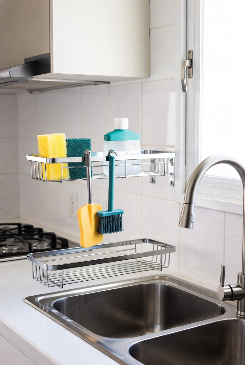 Adjustable Kitchen Sink Organizer Rack