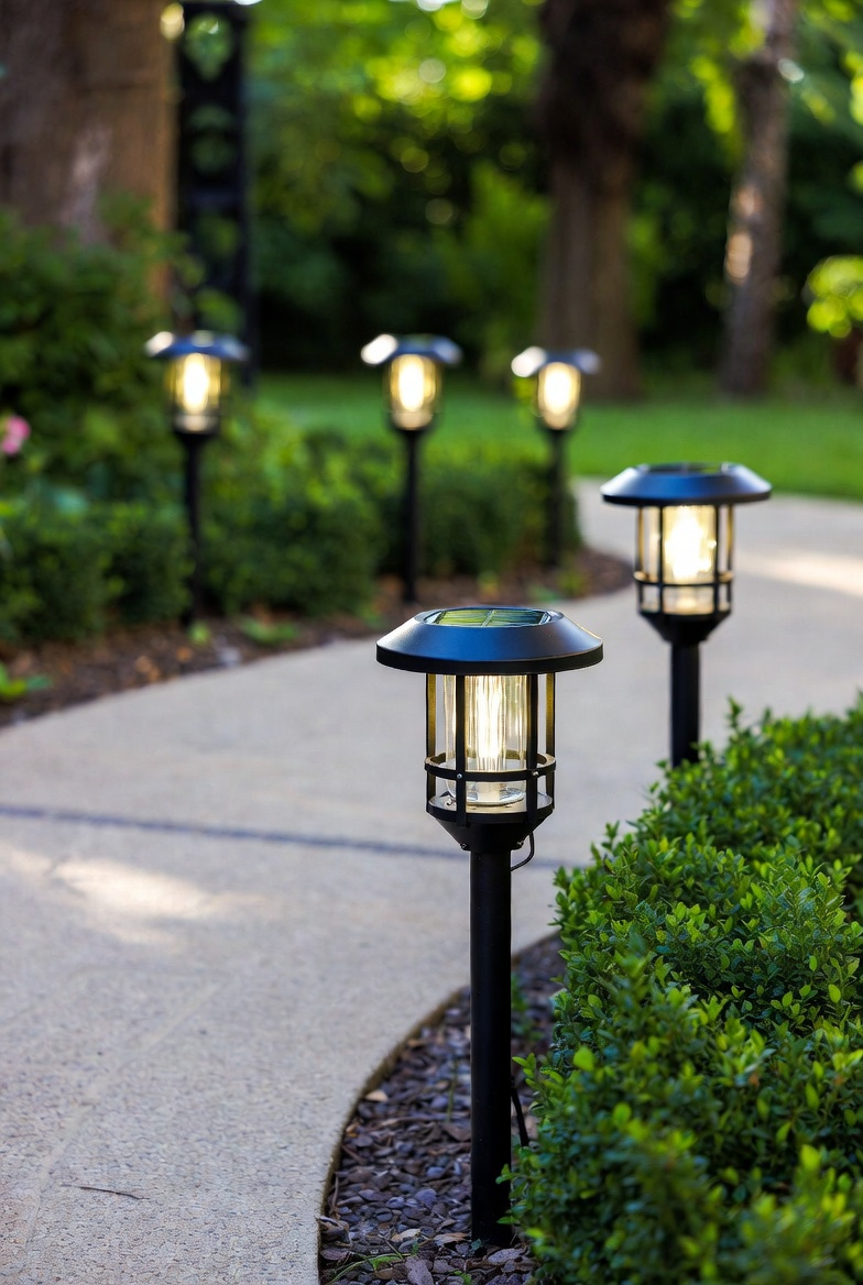 Solar LED Outdoor Pathway Lights (Set of 6)